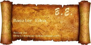 Baszler Edna névjegykártya